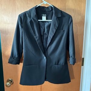 Black blazer size XS 3/4 sleeve